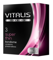 Ультратонкие презервативы VITALIS PREMIUM super thin - 3 шт. - 0