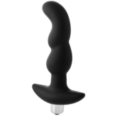Черная вибропробка для простаты FantASStic Vibrating Prostate Plug - 14,5 см. - 2