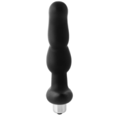 Черная вибропробка для простаты FantASStic Vibrating Prostate Plug - 14,5 см. - 5