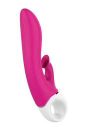 Розовый вибратор-кролик с вакуумной стимуляцией Air Pleasure - 22,5 см. - 3
