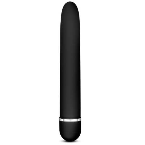Черный классический вибратор Luxuriate - 17,8 см. - 0