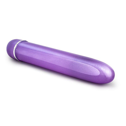 Фиолетовый тонкий классический вибратор Slimline Vibe - 17,8 см. - 2