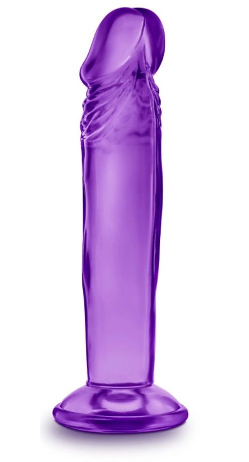 Фиолетовый анальный фаллоимитатор Sweet N Small 6 Inch Dildo With Suction Cup - 16,5 см. - 0
