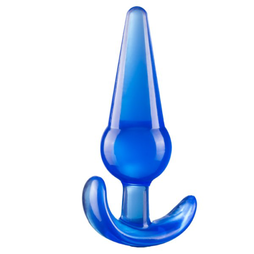 Синяя анальная пробка в форме якоря Large Anal Plug - 12,2 см. - 2