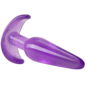 Фиолетовая анальная пробка в форме якоря Slim Anal Plug - 10,8 см. - 3