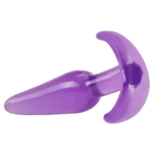 Фиолетовая анальная пробка в форме якоря Slim Anal Plug - 10,8 см. - 4