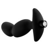 Черный анальный вибратор Silicone Vibrating Prostate Massager 04 - 16,5 см. - 2