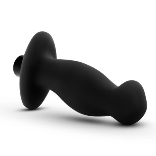Черный анальный вибромассажёр Silicone Vibrating Prostate Massager 02 - 10,8 см. - 5