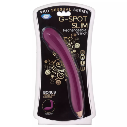 Фиолетовый стимулятор G-точки G-Spot Slim Flexible Vibrator - 22 см. - 4