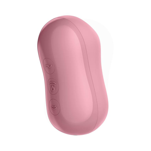 Розовый вакуум-волновой вибростимулятор Cotton Candy - 4