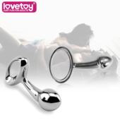 Серебристая втулка LOVETOY Luxury из металла - 10 см. - 0