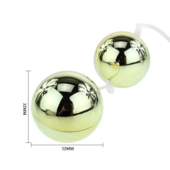 Золотистые шарики с вибрацией Goden Balls - 3