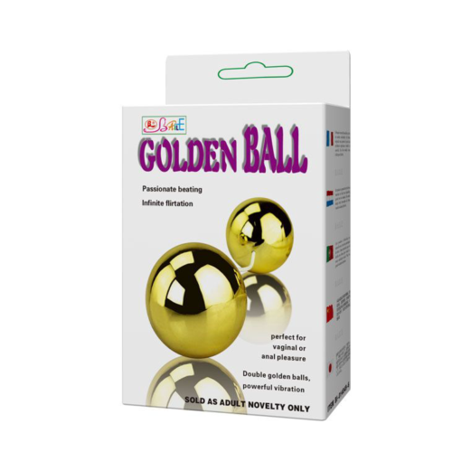 Золотистые шарики с вибрацией Goden Balls - 5