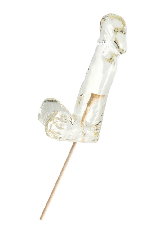 Прозрачный леденец в форме пениса со вкусом пина колада - 3