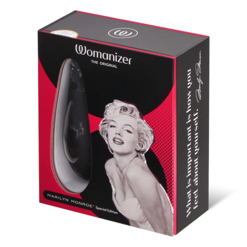 Черный бесконтактный клиторальный стимулятор Womanizer Marilyn Monroe Special Edition - 5