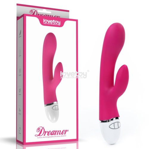 Розовый вибратор-кролик Dreamer Rechargeable Vibrator - 21 см. - 1
