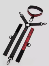 Ошейник с наручниками Reversible Faux Leather Collar and Wrist - 1