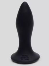 Черная анальная вибропробка Sensation Rechargeable Vibrating Butt Plug - 8,9 см. - 0