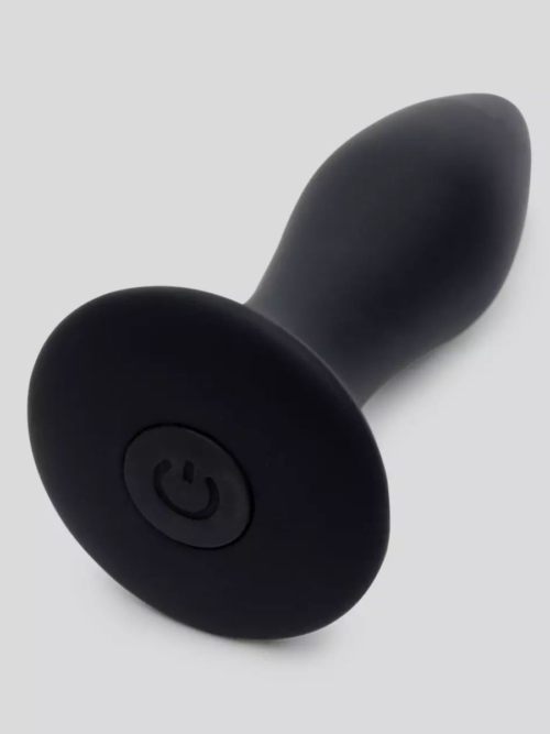 Черная анальная вибропробка Sensation Rechargeable Vibrating Butt Plug - 8,9 см. - 1