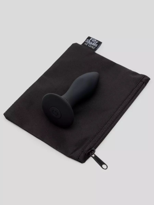 Черная анальная вибропробка Sensation Rechargeable Vibrating Butt Plug - 8,9 см. - 3