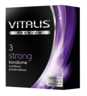 Презервативы с утолщенной стенкой VITALIS PREMIUM strong - 3 шт. - 0