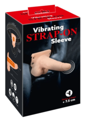 Полый страпон с вибрацией Vibrating Strap-On Sleeve - 17,5 см. - 6