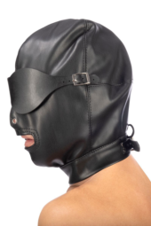 Маска-шлем с отверстием для рта и съемными шорами - 3