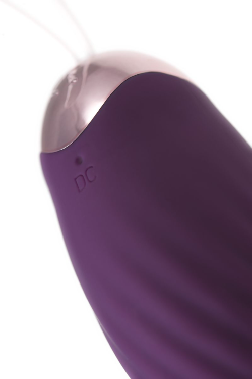 Фиолетовое виброяйцо с имитацией фрикций Bumpy - 8