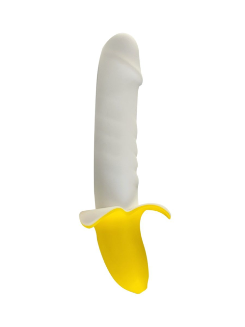 Мощный пульсатор в форме банана Banana Pulsator - 19,5 см. - 1