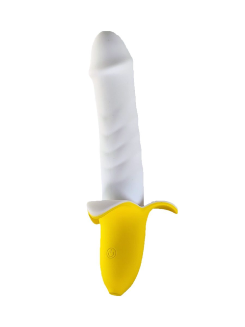 Мощный пульсатор в форме банана Banana Pulsator - 19,5 см. - 3