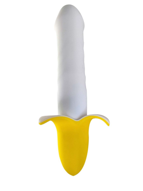 Мощный пульсатор в форме банана Banana Pulsator - 19,5 см. - 4