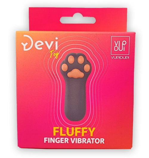 Насадка на палец в форме лапки Finger Vibrator Fluffy - 1