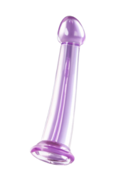 Фиолетовый фаллоимитатор Jelly Dildo M - 18 см. - 3