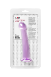 Фиолетовый фаллоимитатор Jelly Dildo M - 18 см. - 5