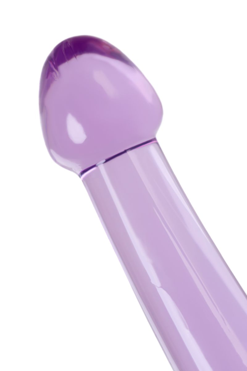 Фиолетовый фаллоимитатор Jelly Dildo M - 18 см. - 7