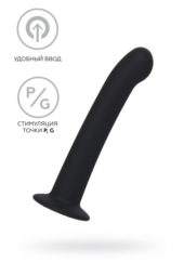 Черный анальный фаллоимитатор Rocus - 15 см. - 1