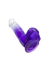 Прозрачно-фиолетовый фаллоимитатор Radi - 17,5 см. - 2