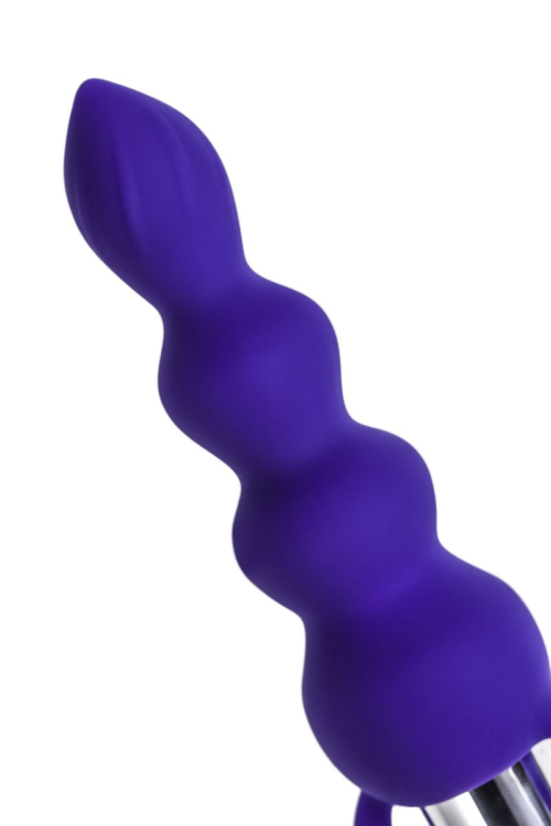 Фиолетовая анальная вибровтулка Twisty - 14 см. - 7