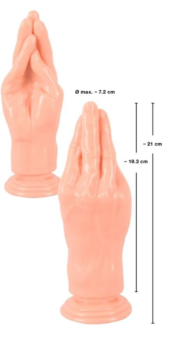 Телесный массажер-рука для фистинга Hand Dildo - 21 см. - 4