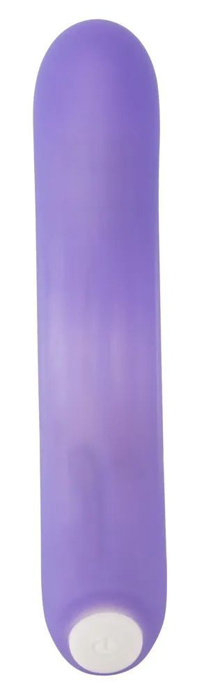 Фиолетовый мини-вибратор Flashing Mini Vibe - 15,2 см. - 3