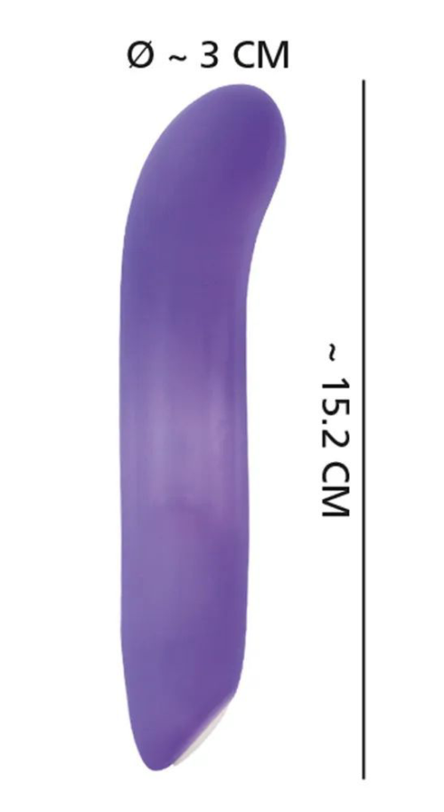 Фиолетовый мини-вибратор Flashing Mini Vibe - 15,2 см. - 6