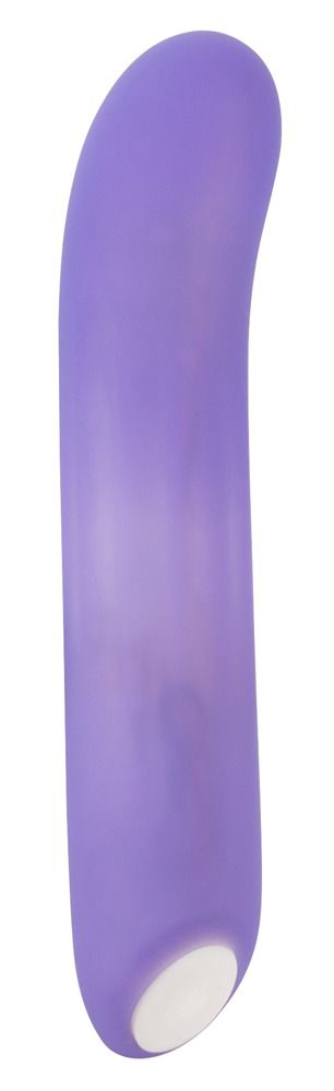 Фиолетовый мини-вибратор Flashing Mini Vibe - 15,2 см. - 0