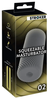 Серый мастурбатор Squeezable Masturbator 02 - 8