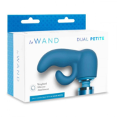 Синяя насадка Dual для вибратора Le Wand Petite - 5