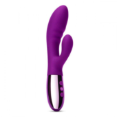 Фиолетовый вибромассажер-кролик Blend - 20,2 см. - 2