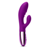 Фиолетовый вибромассажер-кролик Blend - 20,2 см. - 0
