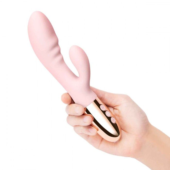 Нежно-розовый вибромассажер-кролик Blend - 20,2 см. - 3