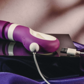 Фиолетовый вибростимулятор Handle It - 6