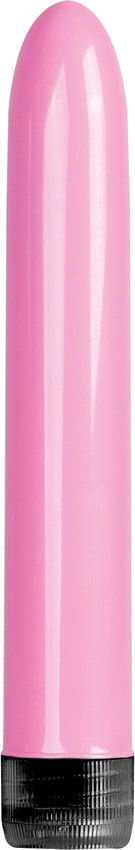 Розовый классический вибратор Super Vibe - 17,2 см. - 0