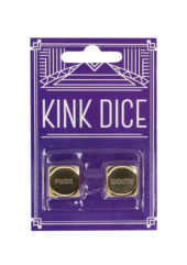 Золотистые игральные кубики Kink Dice - 1